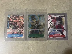 One Piece ENG 3rd Anniversary tournament 3 Cards. Sabo WINNER, Luffy& Ace player - Image 1