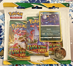 Pokemon Trading Card Game: Sword and Shield - Evolving Skies Three Booster Packs 820650808814 - Image 3