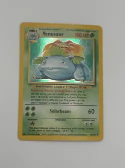 Venusaur Holo 15/102 Base Set Unlimited (1999) WOTC Pokemon Card - NM/LP - Image 1