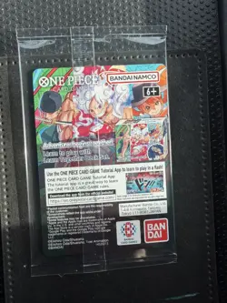 Bandai One Piece CCG Monkey.D.Luffy College Basketball US Voyage Promo Holo Card - Image 2