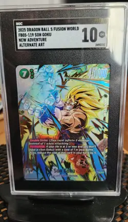 2025 DRAGON BALL SUPER CARD GAME FUSION WORLD NEW ADVENTURE SON GOKU SGC 10 GM - Image 1