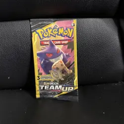 Pokemon TCG: Team Up Mini Booster Pack 3 Card- Gengar Art- Factory Sealed - Image 1