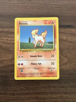 Ponyta Base Set 60/102 Pokemon Card LP - Image 1