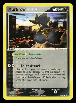 Murkrow 8/17 Uncommon POP Series 1 Pokemon Card - Image 1