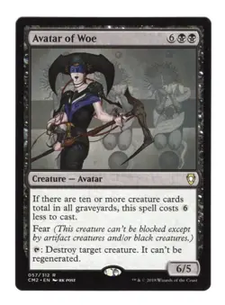 MTG 1x Avatar of Woe # 57 Commander Anthology II Magic the Gathering Card x1 NM - Image 1