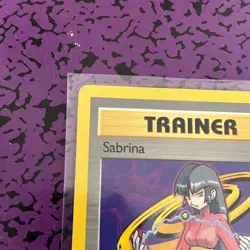 Sabrina Pokemon Trainer Card 110/132 Gym Challenge Regular Non Holo Unlimited LP - Image 2
