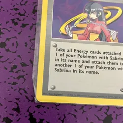 Sabrina Pokemon Trainer Card 110/132 Gym Challenge Regular Non Holo Unlimited LP - Image 5