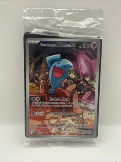 Team Rocket's Wobbuffet 203 Sv: Scarlet & Violet Promo Cards Holo SEALED - Image 1