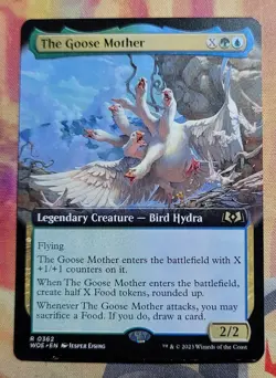 The Goose Mother (Extended Art) MTG Wilds of Eldraine (WOE) (NM) - Image 1
