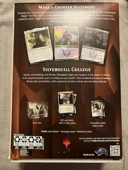 Magic the Gathering STRIXHAVEN 2021 Commander Deck Silverquill Statement Sealed - Image 2