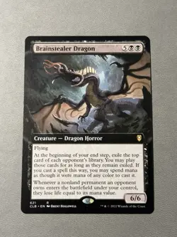 Brainstealer Dragon MTG Baldur’s Gate Commander Extended Art NM - Image 1