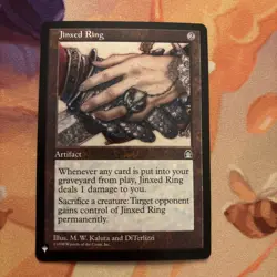 Jinxed Ring - The List Light Play, English Magic the Gathering MTG The List - Image 1