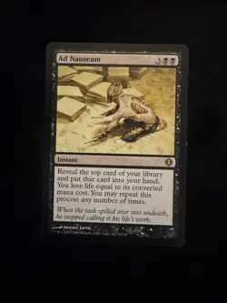 1x Ad Nauseam Heavy Play MTG Magic - Kid Icarus - - Image 1