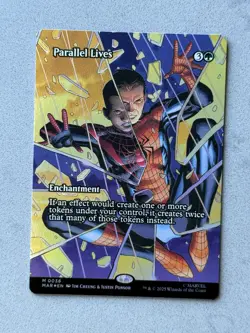 Parallel Lives (Borderless) #36 FOIL Borderless MTG Spider-Man (MAR) Mythic - NM - Image 3