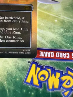 MTG Magic The Gathering Lord of the Rings The One Ring Borderless Foil #0451 - Image 2