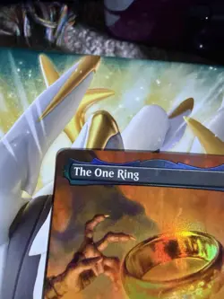 MTG Magic The Gathering Lord of the Rings The One Ring Borderless Foil #0451 - Image 4