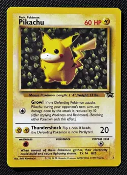 Pokemon TCG Pikachu #1 Black Star Promo Vintage WOTC - Image 1