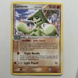 Cacturne 15/100 Rare EX Crystal Guardians Pokemon Card - Image 1