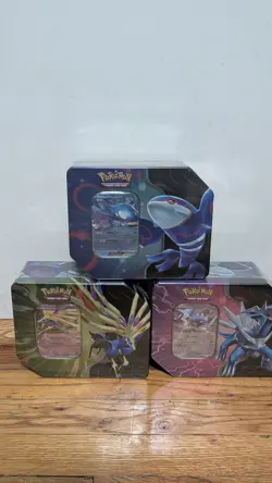 Pokemon TCG Azure Legends Tin - Set of 3 - Factory Sealed - New - Image 1