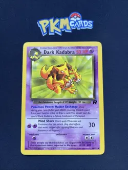 Pokemon TCG Dark Kadabra Team Rocket 39/82 Regular MP. - Image 1
