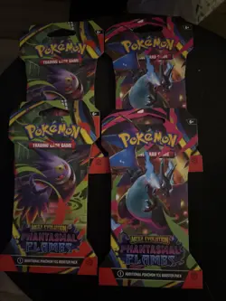 Pokemon TCG: Mega Evolution phantasmal flames lot of 4 booster packs - Image 1
