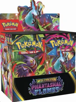 Pokemon TCG: Mega Evolution Phantasmal Flames Factory Sealed Booster Box - Image 1