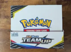 Pokemon S&M Team Up Display Case with 5 Sealed Blastoise & Charizard Theme Decks - Image 2