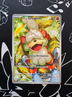 Hisuian Growlithe 181/167 Pokemon TCG S&V Twilight Masquerade Illustration Rare - Image 1