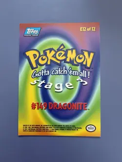 Topps Pokemon Dragonite #149 E12 Of 12 - Image 2