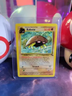 Kabuto 50/62 Pokemon TCG Fossil Unlimited Regular Common MP - Image 1
