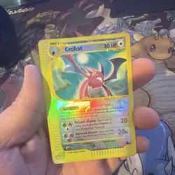 Pokemon Crobat 147/144 Skyridge Crystal Type Reverse Holo Secret Rare 80HP TCG - Image 1