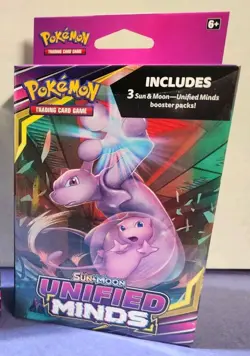 POKEMON Sun and Moon UNIFIED MINDS 3 Booster Pack Hanger Box - New Sealed MINT - Image 1