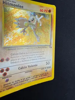 Pokemon Hitmonlee 7/62 Fossil Rara Holo Unlimited Wizards ITA Carte Vintage - Image 3