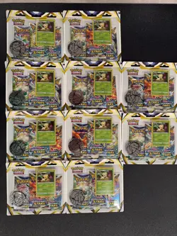 x3 Pokemon Brilliant Stars 3 Pack Blister Leafeon (10 Sets) - Image 1