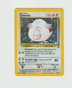 Chansey 3/130 - Base Set 2 Holo Rare - WOTC Vintage Pokemon TCG - Image 4