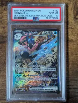 Pokemon Alt Art Promo Greninja ex SVP 132 - PSA 10 Gem Mint - Image 1