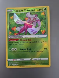 Radiant Tsareena 016/195 Silver Tempest NM POKEMON Holo Rare - Image 1