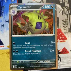 Tyranitar - 135/193 - Pokemon TCG Paldea Evolved (2023) NM-LP- Cosmos Holo Rare - Image 1