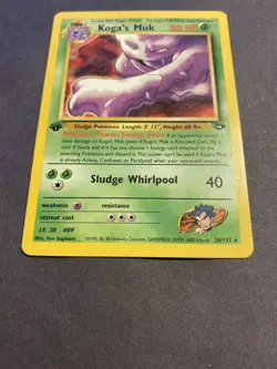 Pokemon Gym Challenge Koga's Muk 26/132 - Rare 1st Edition LP - Image 2