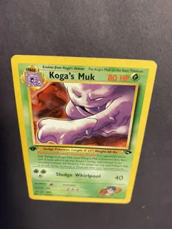 Pokemon Gym Challenge Koga's Muk 26/132 - Rare 1st Edition LP - Image 3