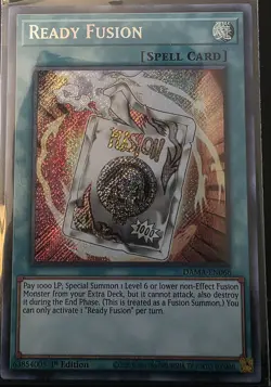 Yu-Gi-Oh! TCG Ready Fusion Secret Rare 1st Edition DAMA-EN066 - Image 1