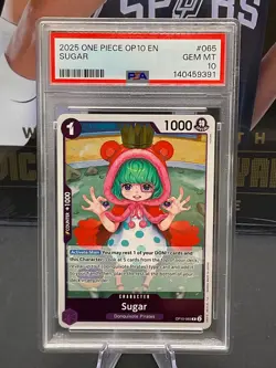 2025 One Piece OP10 English #065 Sugar PSA 10 GEM MINT - Image 1