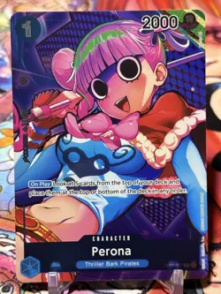 PERONA - One Piece TCG OP01-077 - BOX TOPPER - Romance Dawn - Image 1