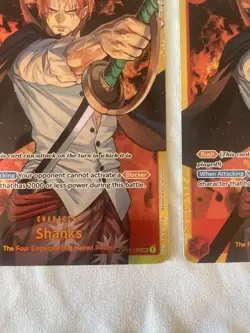 Shanks (OP01-120) - First Printing (2 copies) Secret Rare Foil - One Piece TCG - Image 4