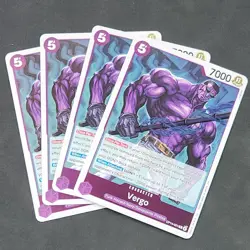 4x Vergo The Azure Sea's Seven OP14-061 Playset X4 One Piece Play Set TCG - Image 1