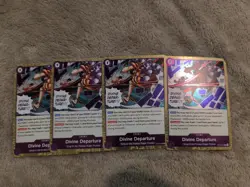 Divine Departure Playset - OP13-076 x4 - Carrying On His Will - One Piece TCG - Image 1