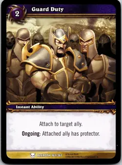Guard Duty Azeroth 161/361 Card World Of Warcraft Free Shipping - Image 1