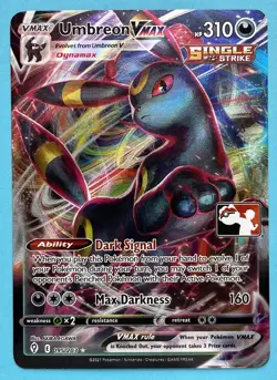 Pokemon Umbreon VMAX Holo Ultra Rare TCG Card Evolving Skies 095/203 Prize Pack - Image 1