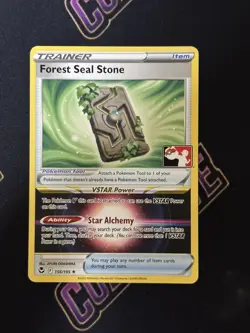 Forest Seal Stone - 156/195 - Play! Stamped - Prize Pack Series - Pokemon Card - Image 1