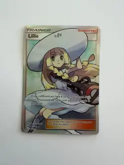 Pokemon Lillie Full Art Ultra Rare Holo Trainer Card SM Ultra Prism 147/156 - Image 1